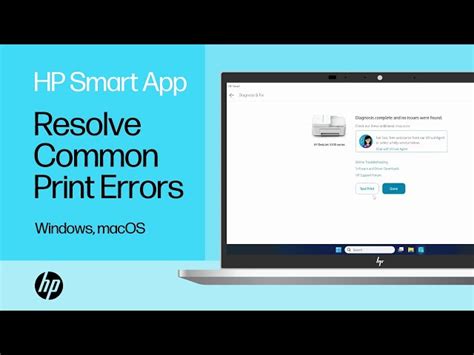 Use Diagnose & Fix in HP Smart to repair common printing issues 